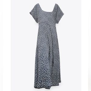 ZARA Floral Midi Dress